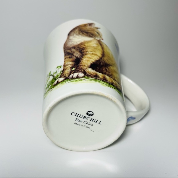 Churchill Fine China Cat & Butterflies Mug - Picture 4 of 5